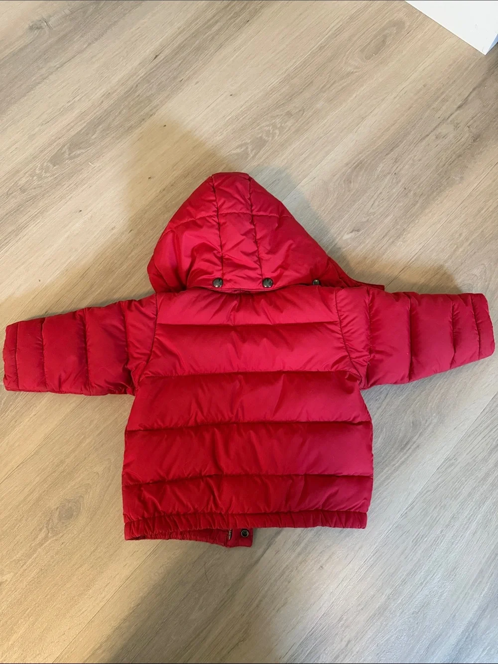 Ralph Lauren Kids Bright Red Hooded Puffer Coat